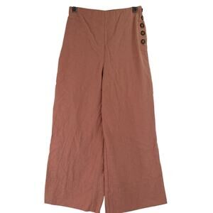 Good Luck Gem Women's Rose Flare Cropped Pants Size XS
